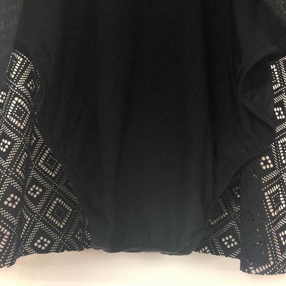 Swim Solutions Crochet Flyaway‎ Tummy Control Swimdress Size 22W Black $119 - Picture 7 of 13
